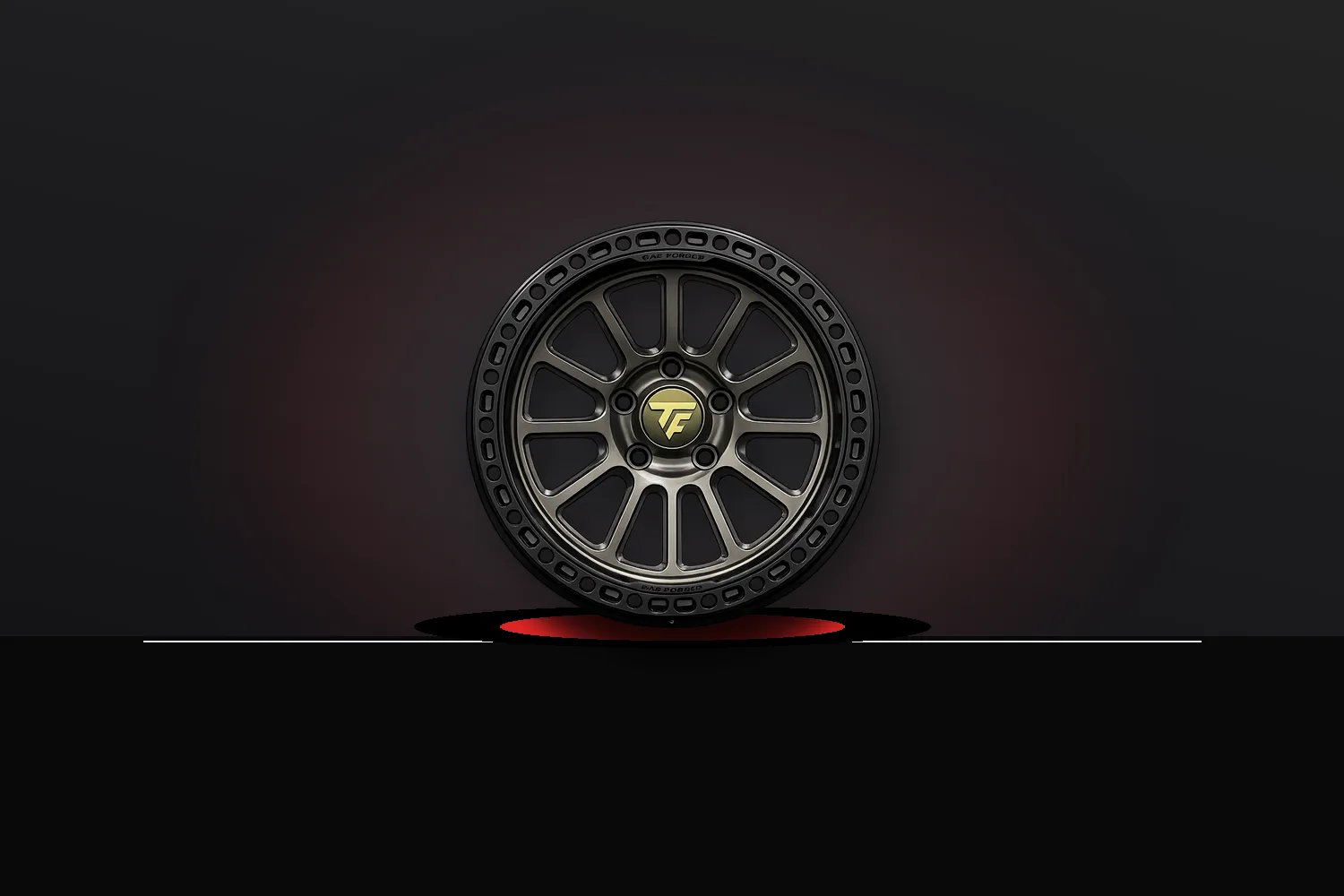 TracForged Beadlock matte angle view