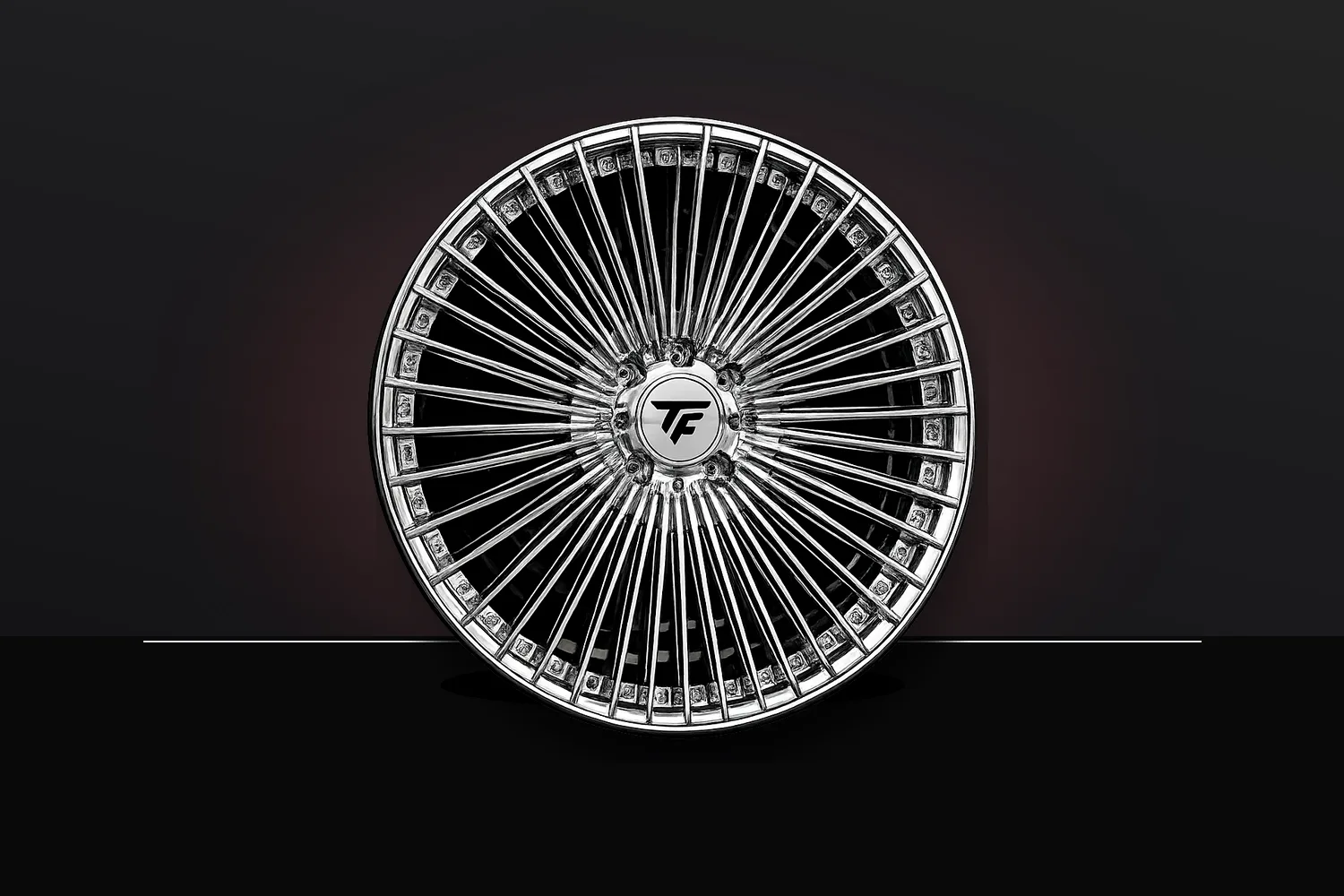 TracForged SUV and sedan chrome luxury spoke wheel